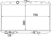 Kühler, Motorkühlung MAHLE CR 1488 000S