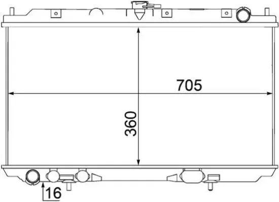 Kühler, Motorkühlung MAHLE CR 1489 000S Bild Kühler, Motorkühlung MAHLE CR 1489 000S