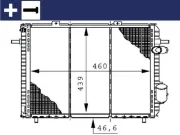 Kühler, Motorkühlung MAHLE CR 148 000S