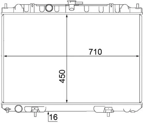 Kühler, Motorkühlung MAHLE CR 1490 000S Bild Kühler, Motorkühlung MAHLE CR 1490 000S