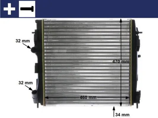 Kühler, Motorkühlung MAHLE CR 1506 000S