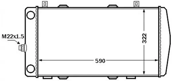 Kühler, Motorkühlung MAHLE CR 1513 000S