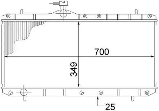 Kühler, Motorkühlung MAHLE CR 1516 000S Bild Kühler, Motorkühlung MAHLE CR 1516 000S