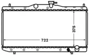 Kühler, Motorkühlung MAHLE CR 1518 000S