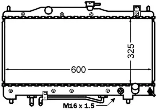 Kühler, Motorkühlung MAHLE CR 1519 000S Bild Kühler, Motorkühlung MAHLE CR 1519 000S