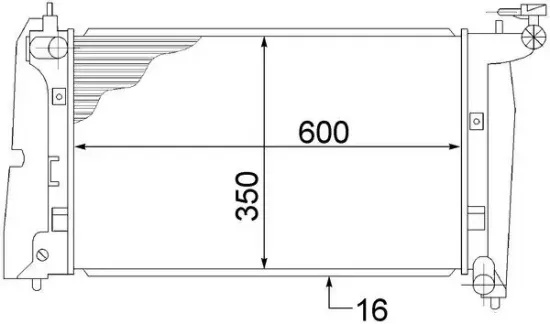 Kühler, Motorkühlung MAHLE CR 1526 000S Bild Kühler, Motorkühlung MAHLE CR 1526 000S