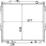 Kühler, Motorkühlung MAHLE CR 1528 000S