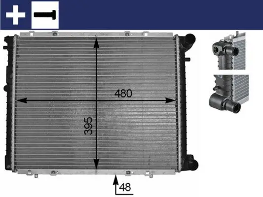 Kühler, Motorkühlung MAHLE CR 152 000S