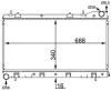 Kühler, Motorkühlung MAHLE CR 1561 000S Bild Kühler, Motorkühlung MAHLE CR 1561 000S