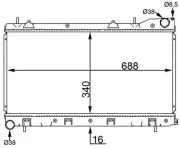 Kühler, Motorkühlung MAHLE CR 1561 000S