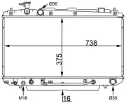 Kühler, Motorkühlung MAHLE CR 1568 000S