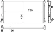 Kühler, Motorkühlung MAHLE CR 1683 000S