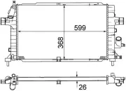 Kühler, Motorkühlung MAHLE CR 1687 000S