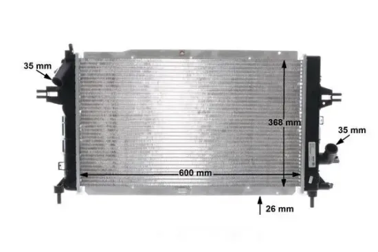 Kühler, Motorkühlung MAHLE CR 1687 000S Bild Kühler, Motorkühlung MAHLE CR 1687 000S