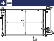 Kühler, Motorkühlung MAHLE CR 170 000S