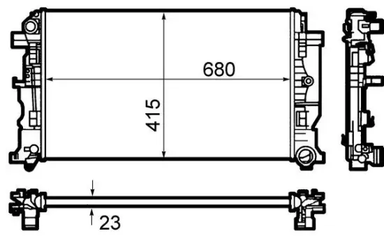 Kühler, Motorkühlung MAHLE CR 1710 000S Bild Kühler, Motorkühlung MAHLE CR 1710 000S