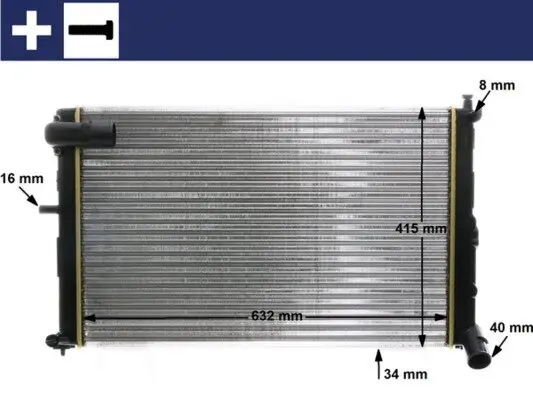 Kühler, Motorkühlung MAHLE CR 171 000S Bild Kühler, Motorkühlung MAHLE CR 171 000S