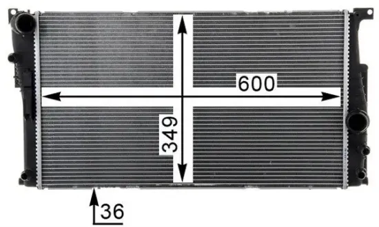 Kühler, Motorkühlung MAHLE CR 1725 000P Bild Kühler, Motorkühlung MAHLE CR 1725 000P