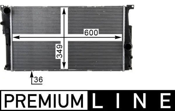 Kühler, Motorkühlung MAHLE CR 1725 000P
