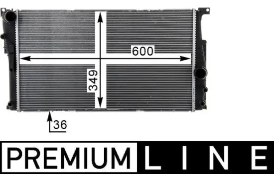 Kühler, Motorkühlung MAHLE CR 1725 000P Bild Kühler, Motorkühlung MAHLE CR 1725 000P