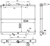 Kühler, Motorkühlung MAHLE CR 1747 000S