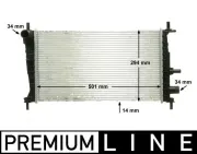Kühler, Motorkühlung MAHLE CR 174 000P