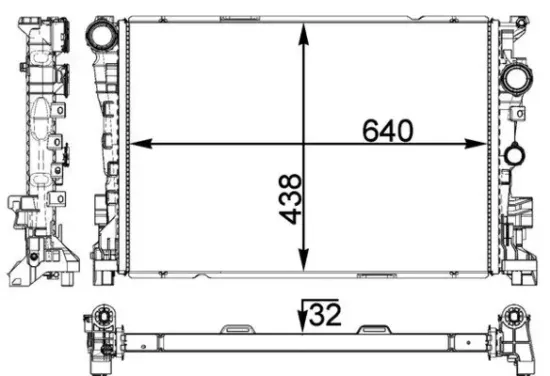 Kühler, Motorkühlung MAHLE CR 1772 000P Bild Kühler, Motorkühlung MAHLE CR 1772 000P