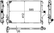 Kühler, Motorkühlung MAHLE CR 1790 000S