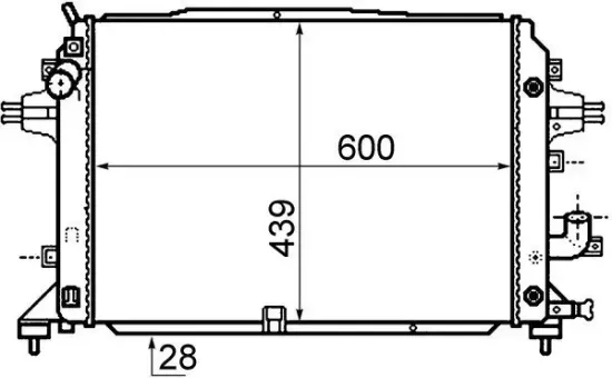 Kühler, Motorkühlung MAHLE CR 1857 000P Bild Kühler, Motorkühlung MAHLE CR 1857 000P