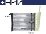 Kühler, Motorkühlung MAHLE CR 1859 000S