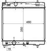 Kühler, Motorkühlung MAHLE CR 1860 000S