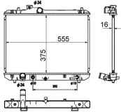 Kühler, Motorkühlung MAHLE CR 1870 000S