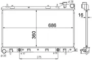 Kühler, Motorkühlung MAHLE CR 1874 000S