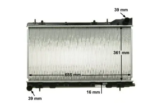 Kühler, Motorkühlung MAHLE CR 1875 000S Bild Kühler, Motorkühlung MAHLE CR 1875 000S