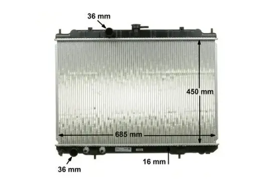 Kühler, Motorkühlung MAHLE CR 1877 000S Bild Kühler, Motorkühlung MAHLE CR 1877 000S