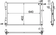 Kühler, Motorkühlung MAHLE CR 1879 000S