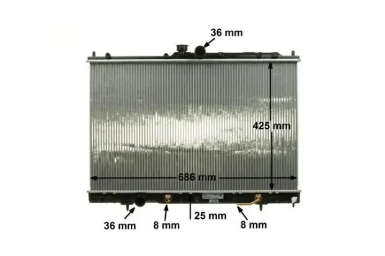 Kühler, Motorkühlung MAHLE CR 1881 000S Bild Kühler, Motorkühlung MAHLE CR 1881 000S