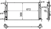 Kühler, Motorkühlung MAHLE CR 1886 000S