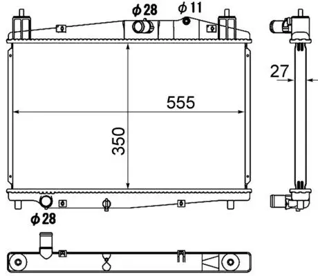 Kühler, Motorkühlung MAHLE CR 1887 000S Bild Kühler, Motorkühlung MAHLE CR 1887 000S