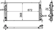 Kühler, Motorkühlung MAHLE CR 1888 000S