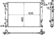 Kühler, Motorkühlung MAHLE CR 1891 000S
