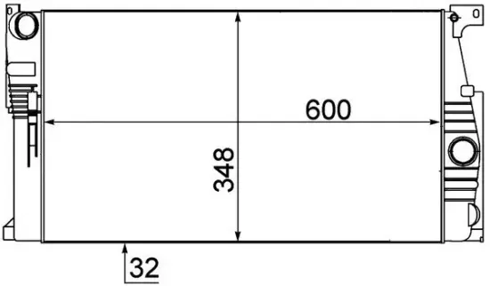 Kühler, Motorkühlung MAHLE CR 1908 000P Bild Kühler, Motorkühlung MAHLE CR 1908 000P