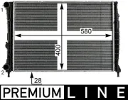 Kühler, Motorkühlung MAHLE CR 1984 000P