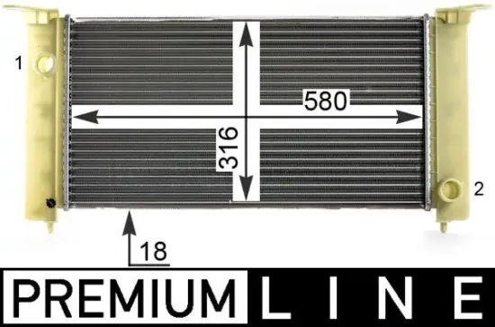 Kühler, Motorkühlung MAHLE CR 1992 000P Bild Kühler, Motorkühlung MAHLE CR 1992 000P