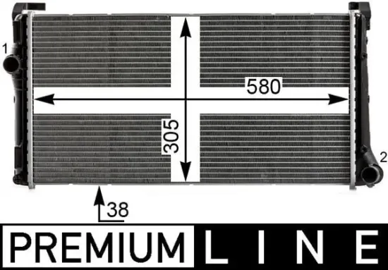 Kühler, Motorkühlung MAHLE CR 1995 000P Bild Kühler, Motorkühlung MAHLE CR 1995 000P