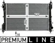 Kühler, Motorkühlung MAHLE CR 1996 000P