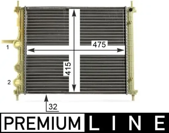 Kühler, Motorkühlung MAHLE CR 1998 000P Bild Kühler, Motorkühlung MAHLE CR 1998 000P