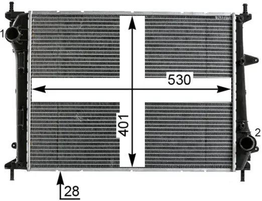 Kühler, Motorkühlung MAHLE CR 1999 000P Bild Kühler, Motorkühlung MAHLE CR 1999 000P