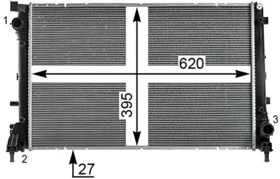 Kühler, Motorkühlung MAHLE CR 2002 000P Bild Kühler, Motorkühlung MAHLE CR 2002 000P