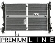 Kühler, Motorkühlung MAHLE CR 2003 000P